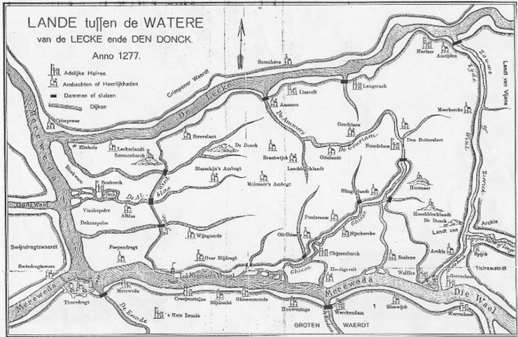 Het parcours van de Alblasserwaard 750 Marathon